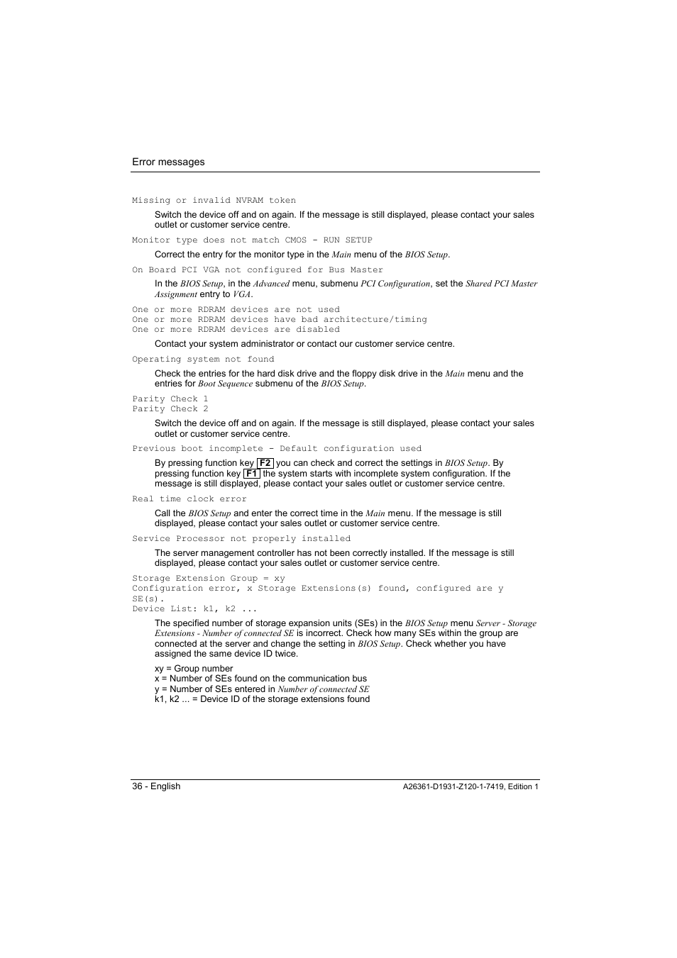 FUJITSU Mainboard D1931 User Manual | Page 46 / 49