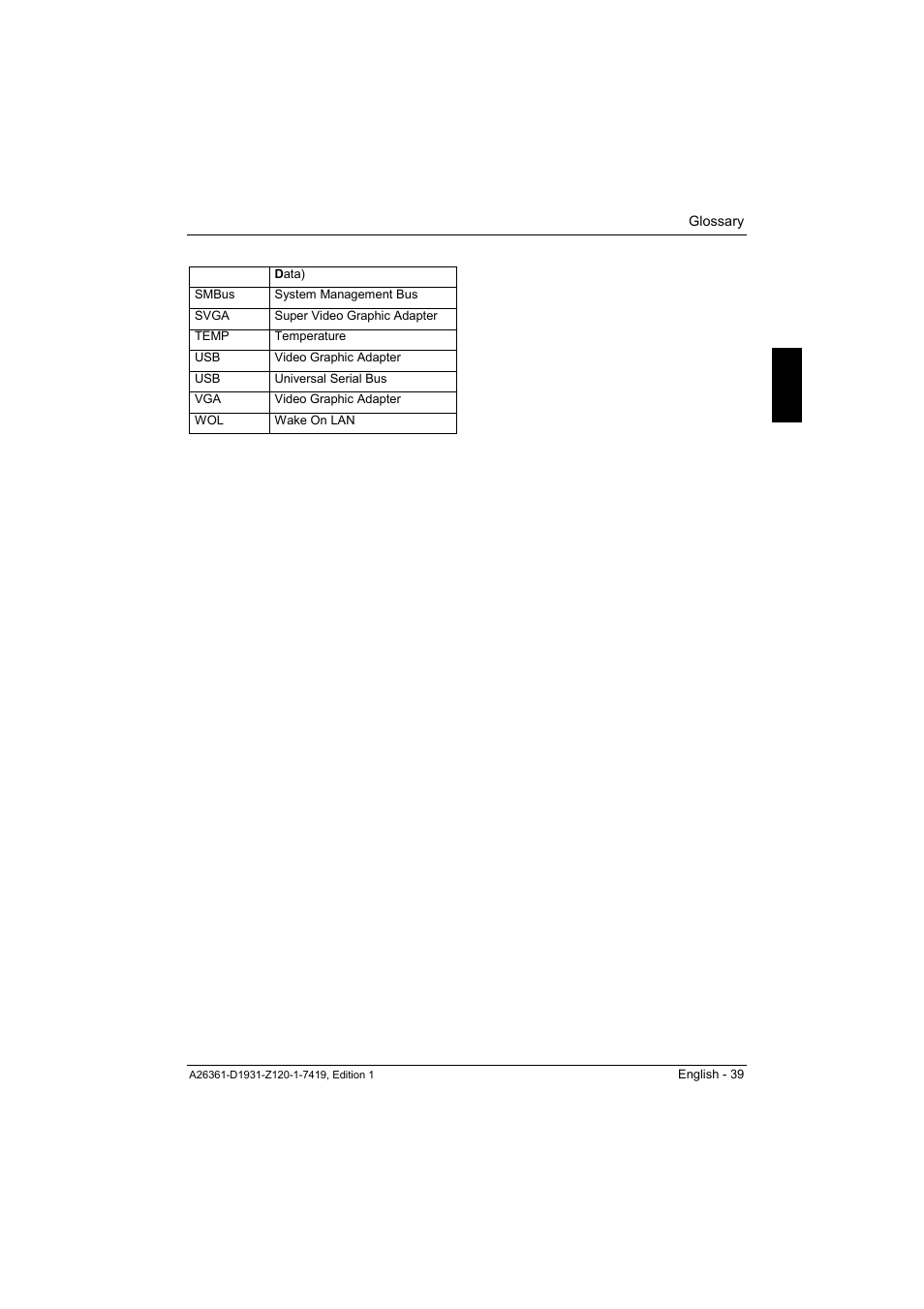 FUJITSU Mainboard D1931 User Manual | Page 49 / 49