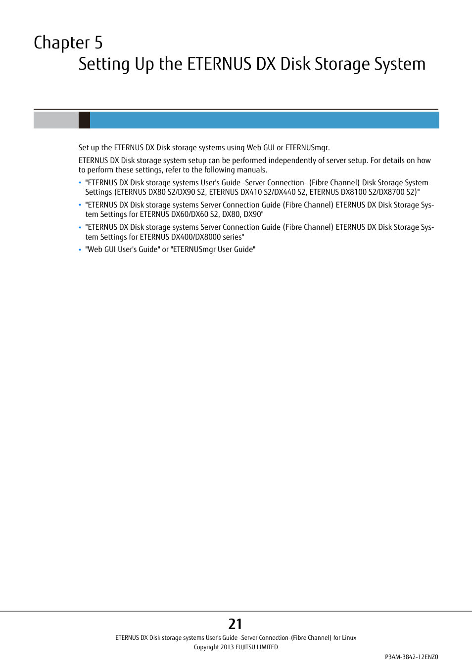 FUJITSU ETERNUS DX P3AM-3842-05ENZ0 User Manual | Page 21 / 35