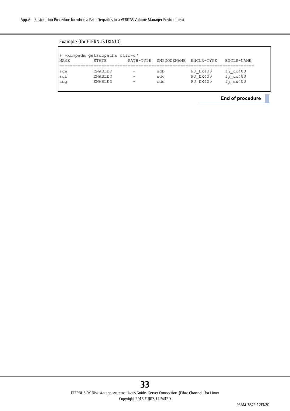 FUJITSU ETERNUS DX P3AM-3842-05ENZ0 User Manual | Page 33 / 35