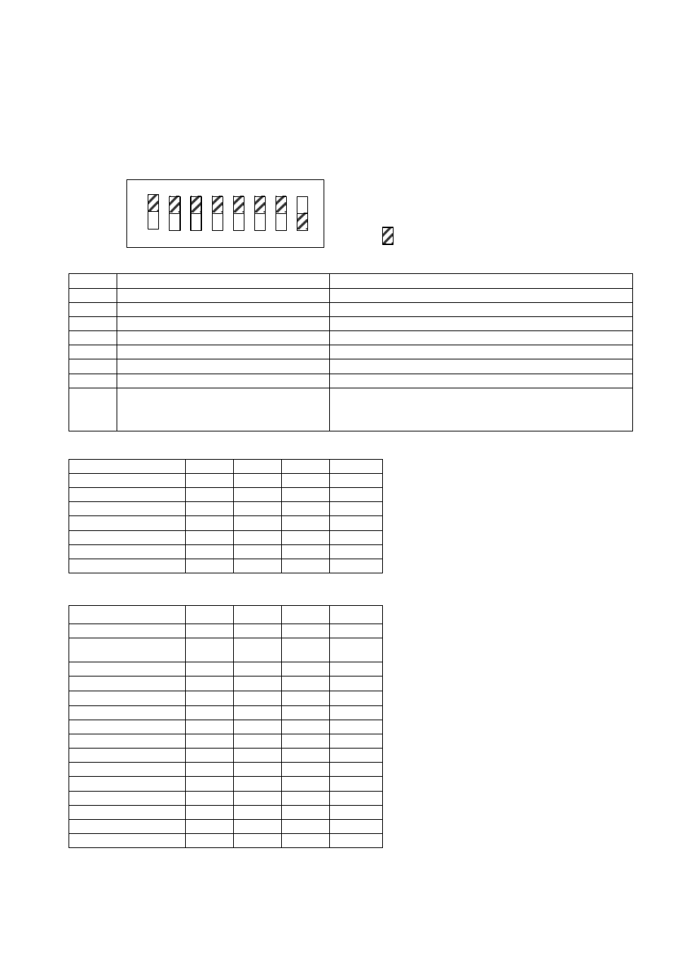 3 dip switch settings | FUJITSU FS-1008MU User Manual | Page 11 / 32