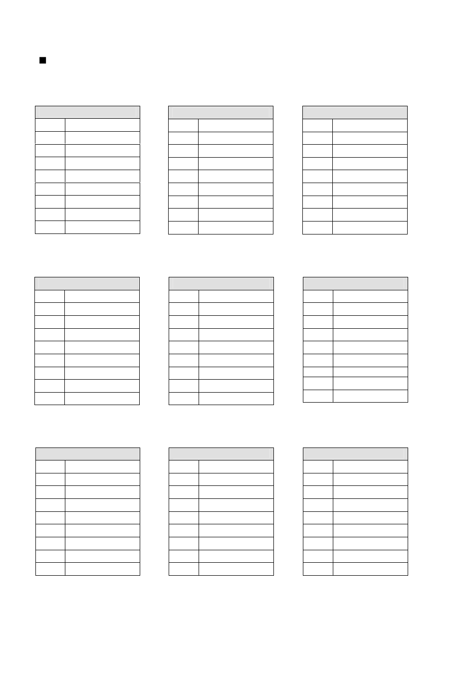 N appendix: host name record sheets | FUJITSU FS-1008MU User Manual | Page 30 / 32