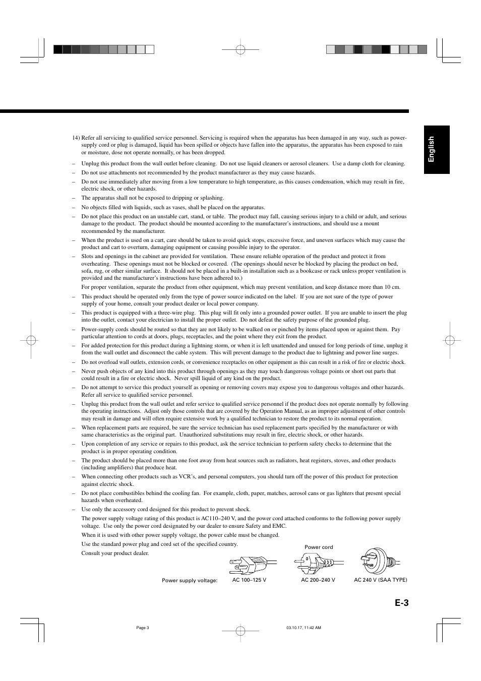 FUJITSU P42HHS30E User Manual | Page 3 / 11