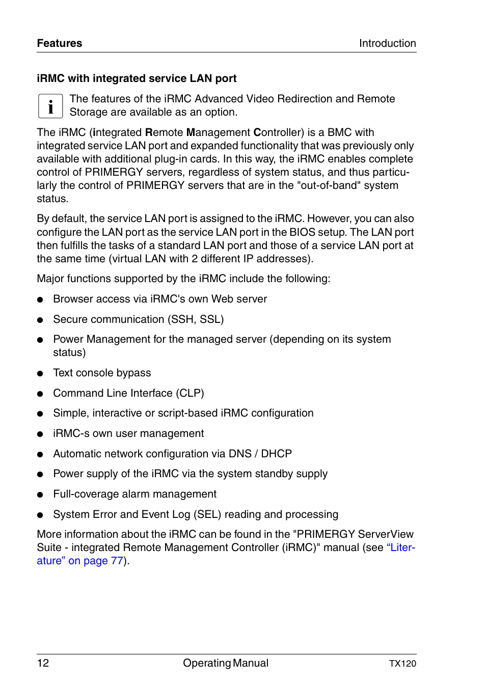 FUJITSU TX120 User Manual | Page 12 / 82