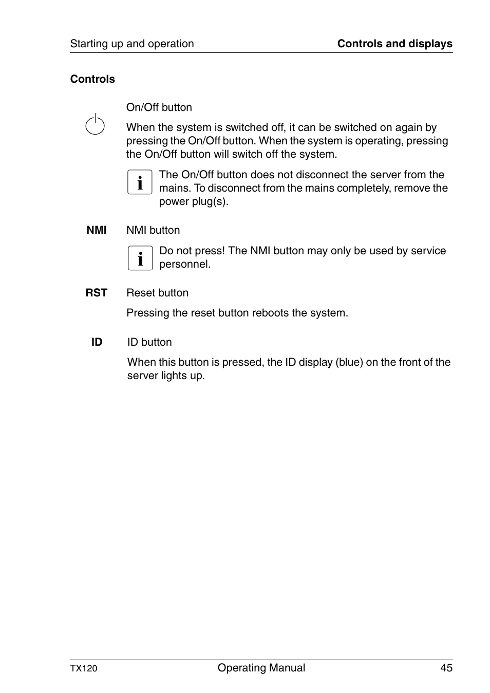 FUJITSU TX120 User Manual | Page 45 / 82