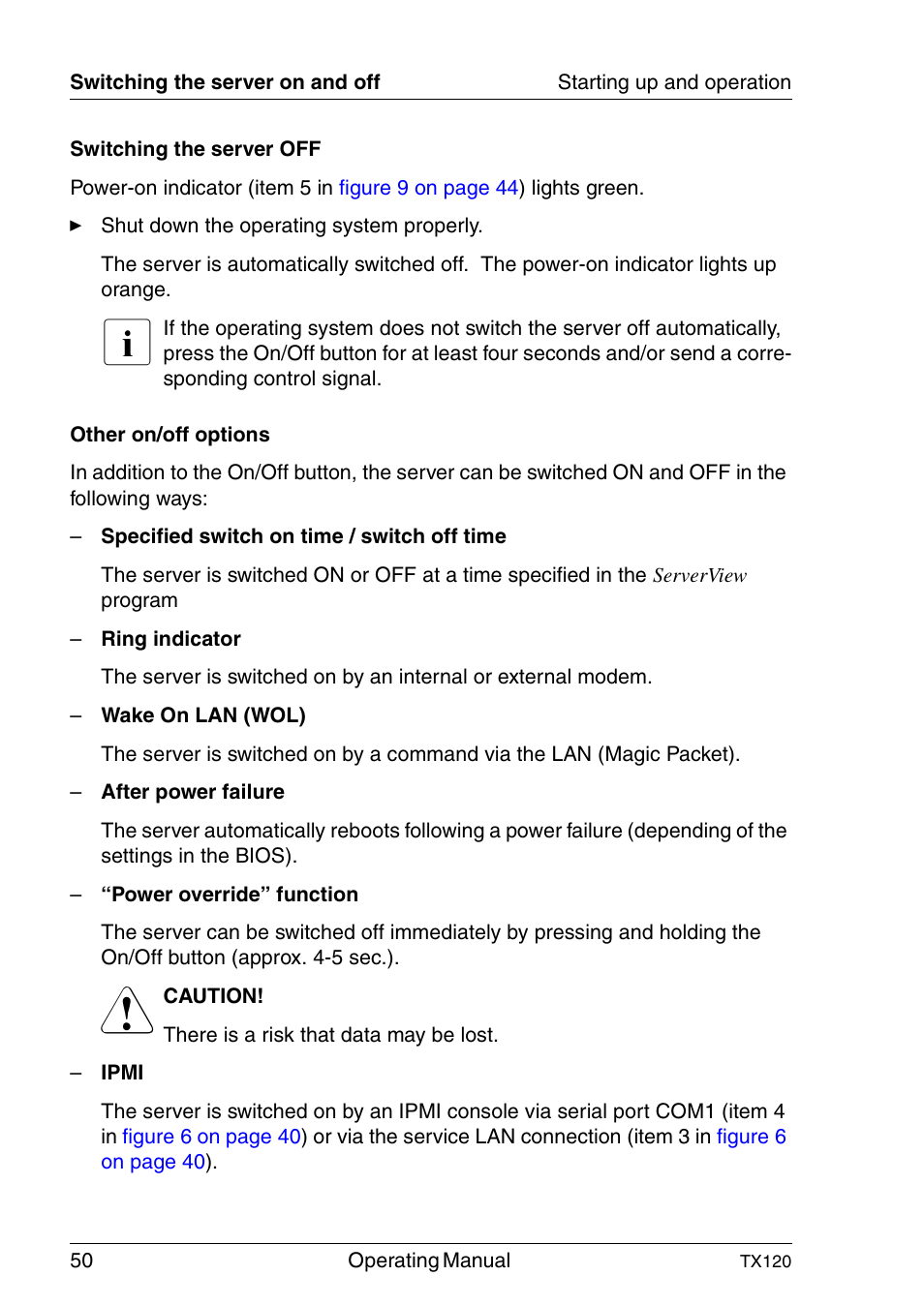 FUJITSU TX120 User Manual | Page 50 / 82