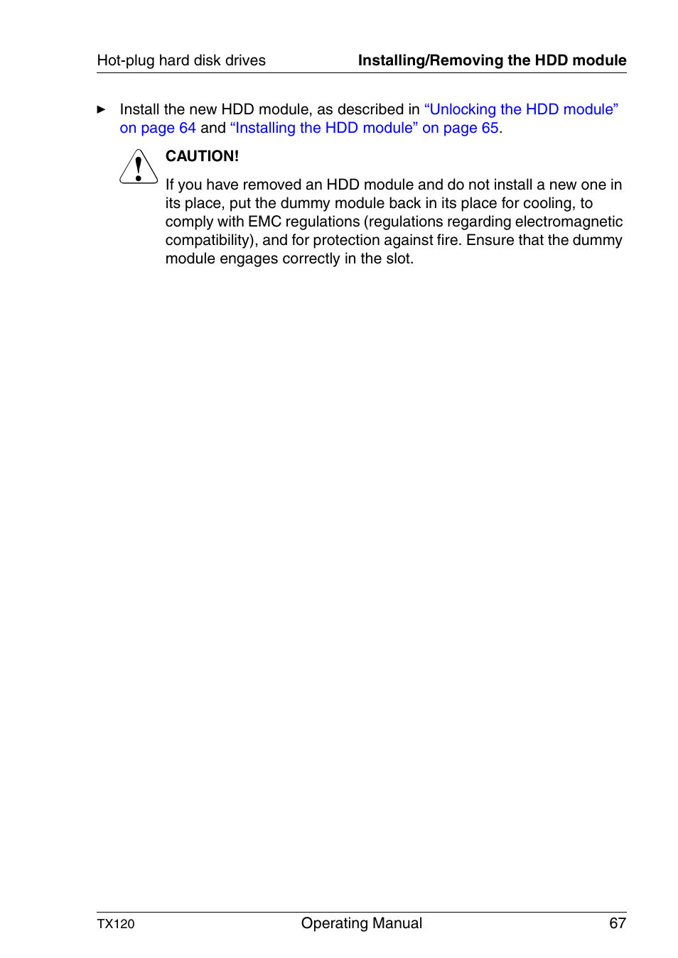 FUJITSU TX120 User Manual | Page 67 / 82