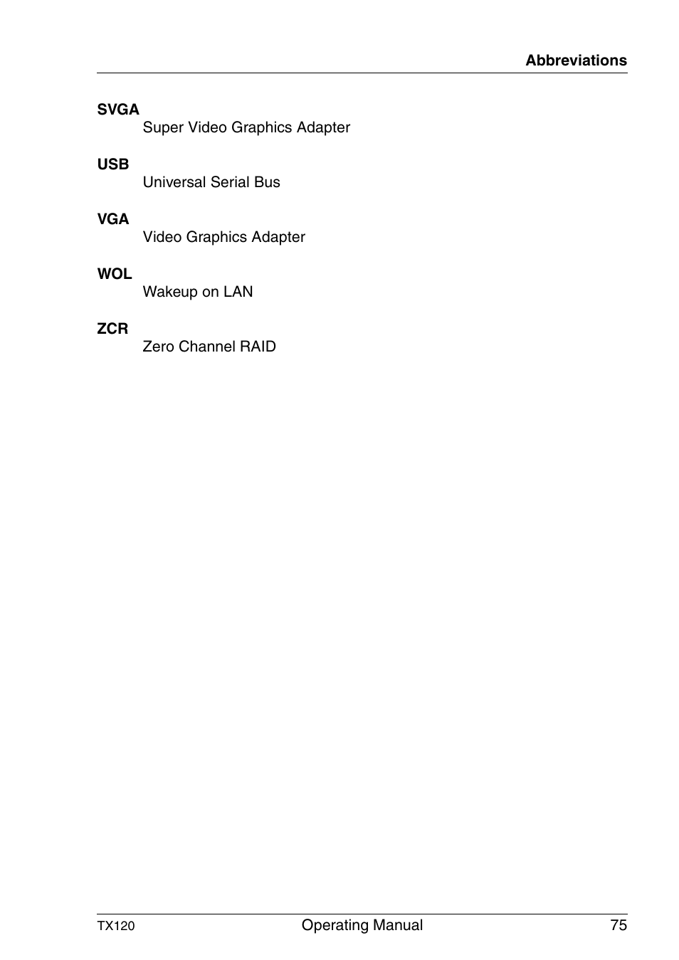 FUJITSU TX120 User Manual | Page 75 / 82