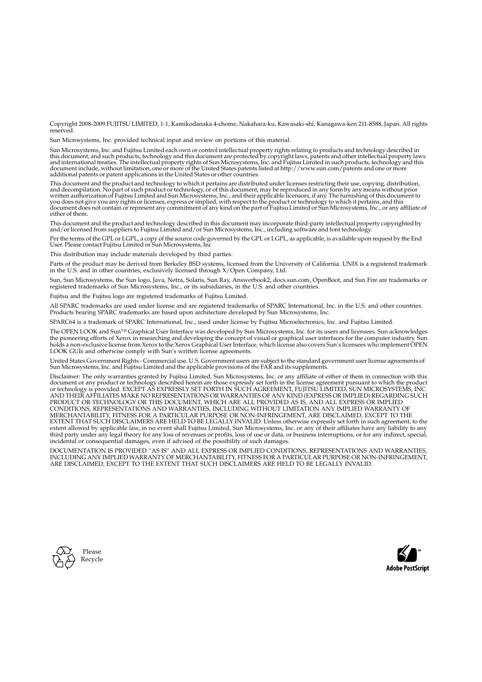 FUJITSU M3000 User Manual | Page 4 / 76