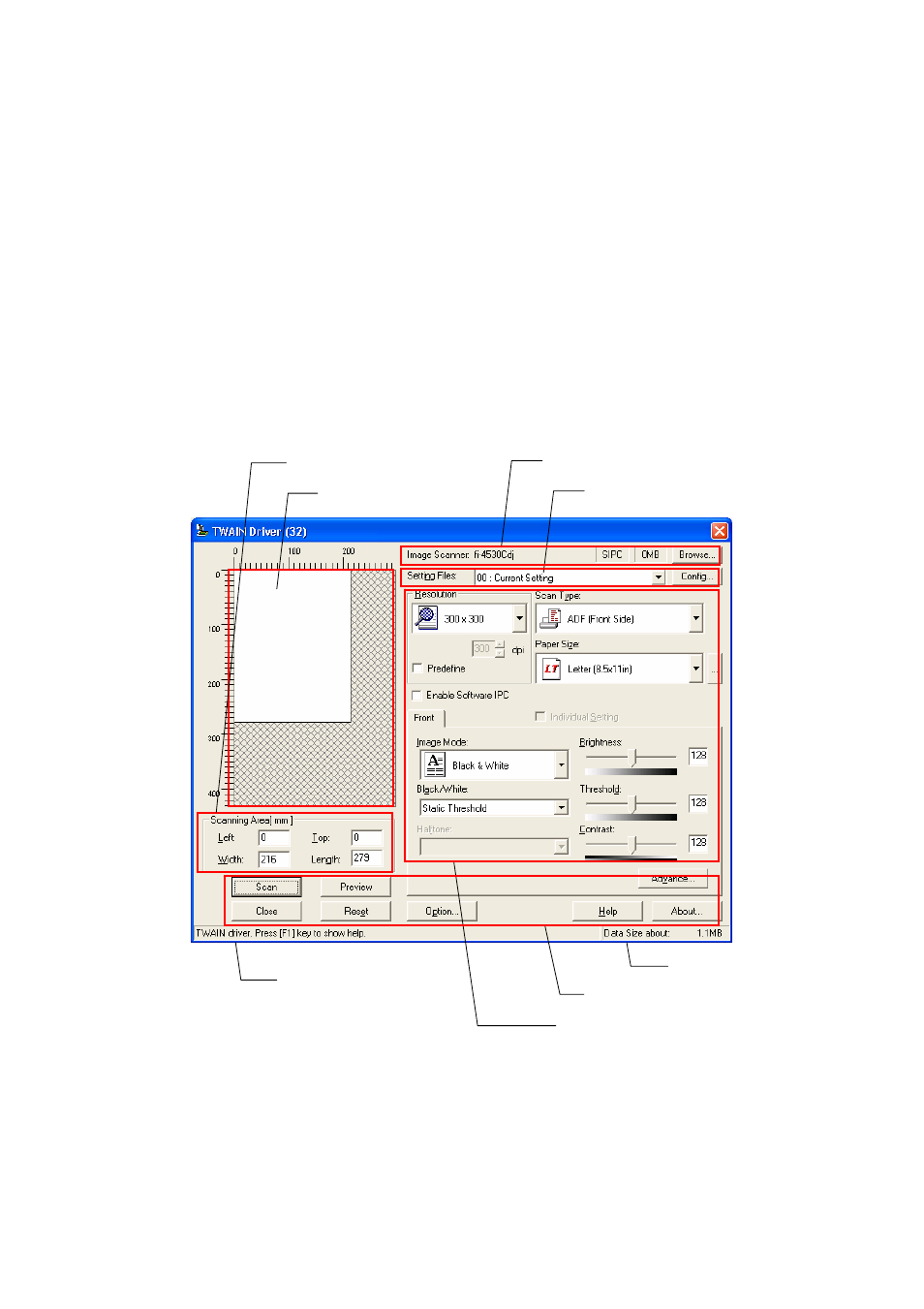 Using the driver, Selecting the driver, Screen configuration | FUJITSU 32 User Manual | Page 21 / 165