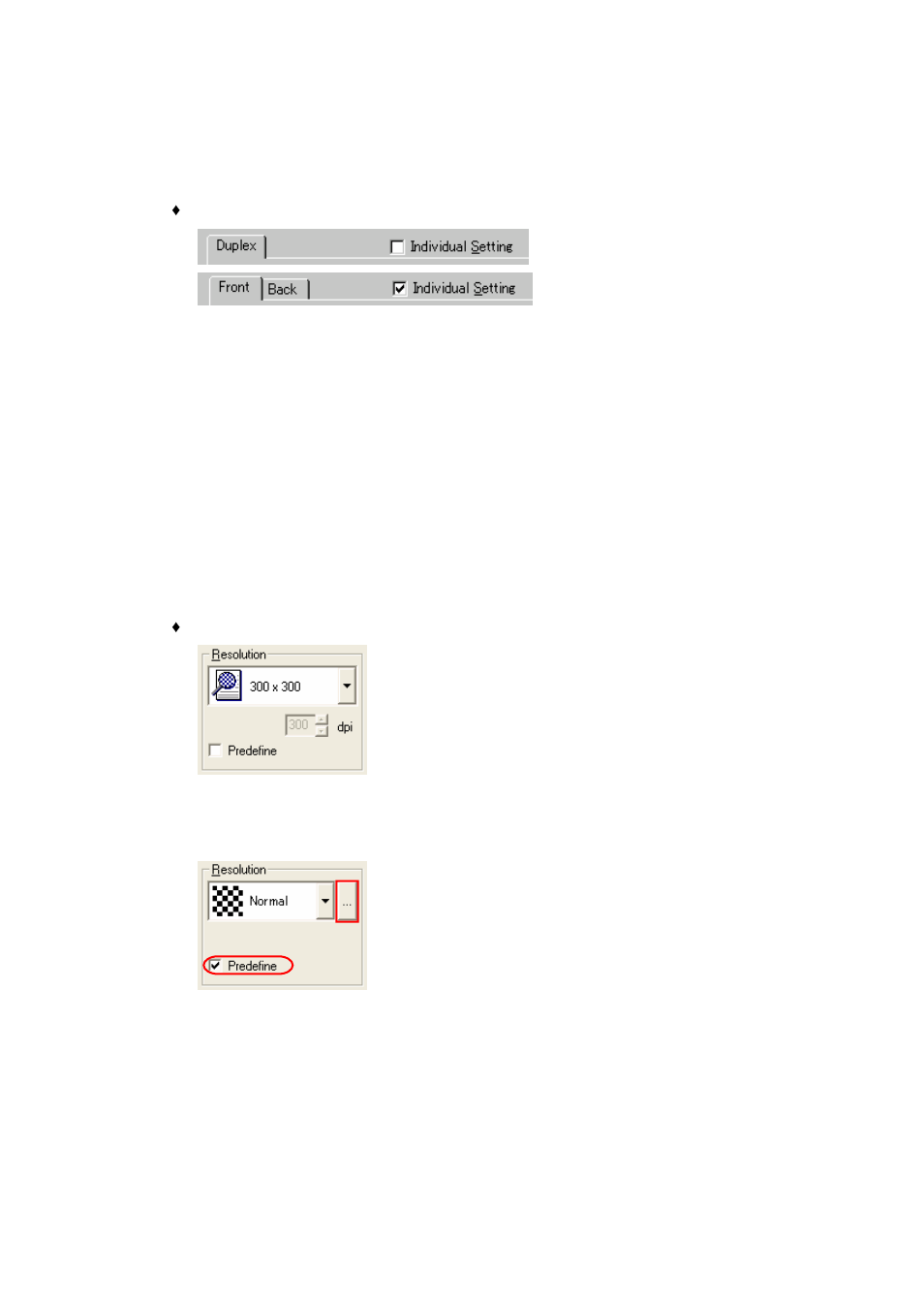 Setting information on image scanning | FUJITSU 32 User Manual | Page 24 / 165