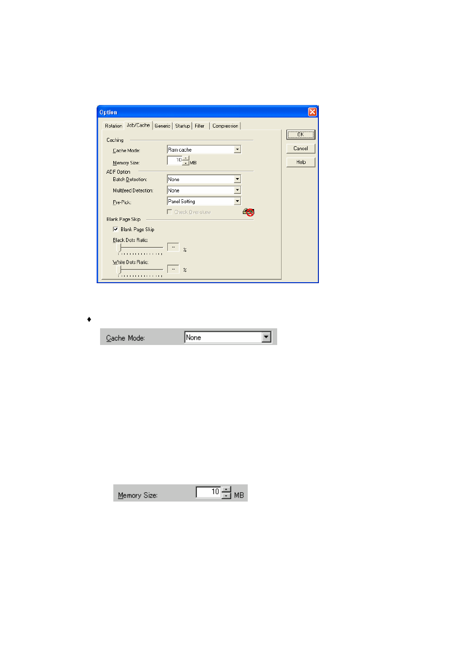 Job/cache | FUJITSU 32 User Manual | Page 40 / 165