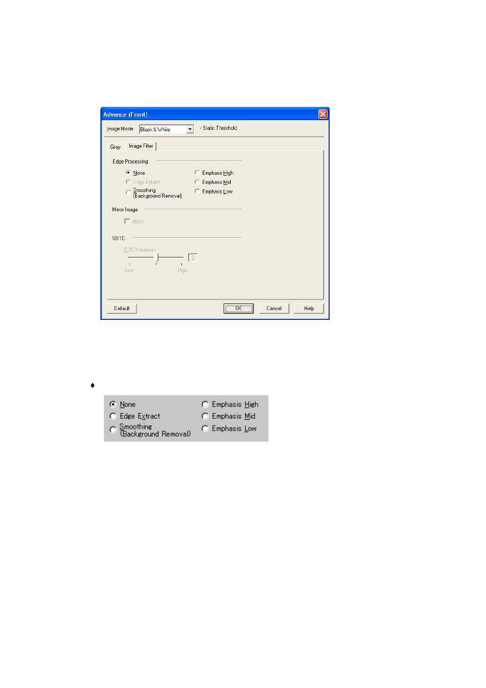Image filter | FUJITSU 32 User Manual | Page 64 / 165