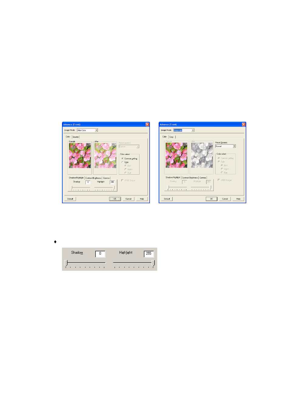 When color (/grayscale) is specified | FUJITSU 32 User Manual | Page 69 / 165