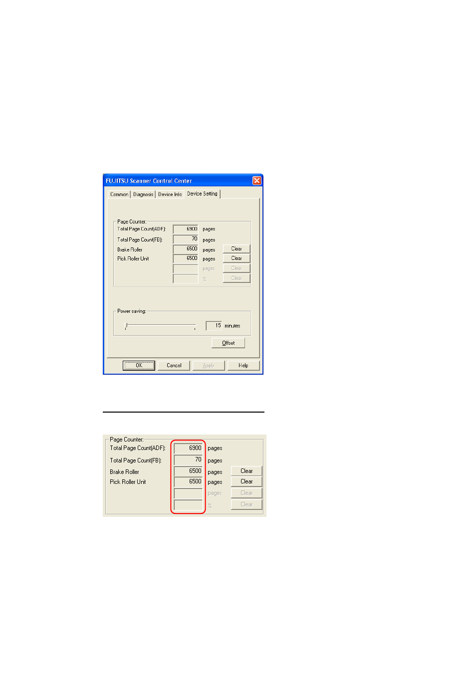 [device setting] tab | FUJITSU 32 User Manual | Page 94 / 165