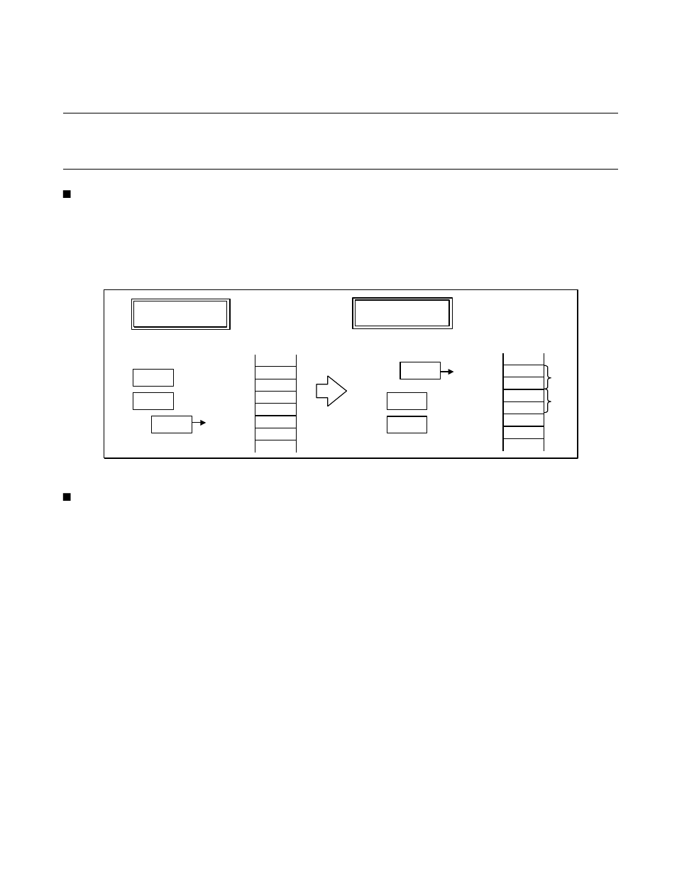5 stack operation at interrupt processing, Stack operation at interrupt processing, Stack operation at the end of interrupt processing | FUJITSU F2MC-8L F202RA User Manual | Page 57 / 436