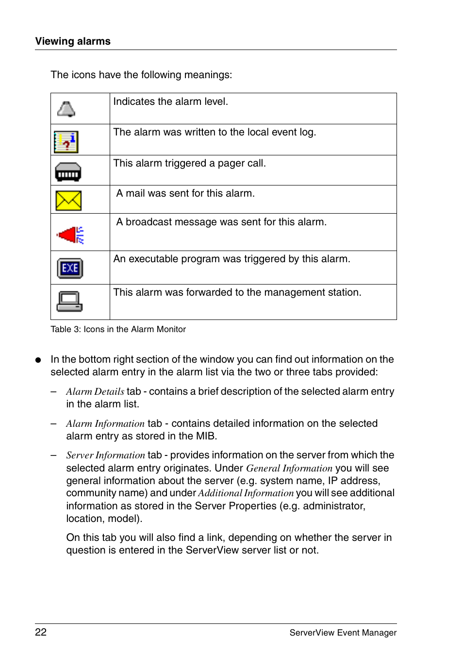 FUJITSU ServerView V6.00 User Manual | Page 22 / 174