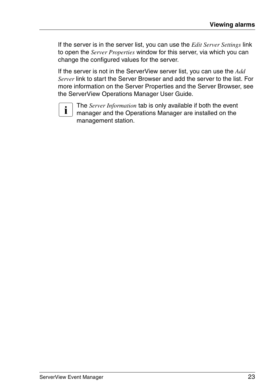 FUJITSU ServerView V6.00 User Manual | Page 23 / 174