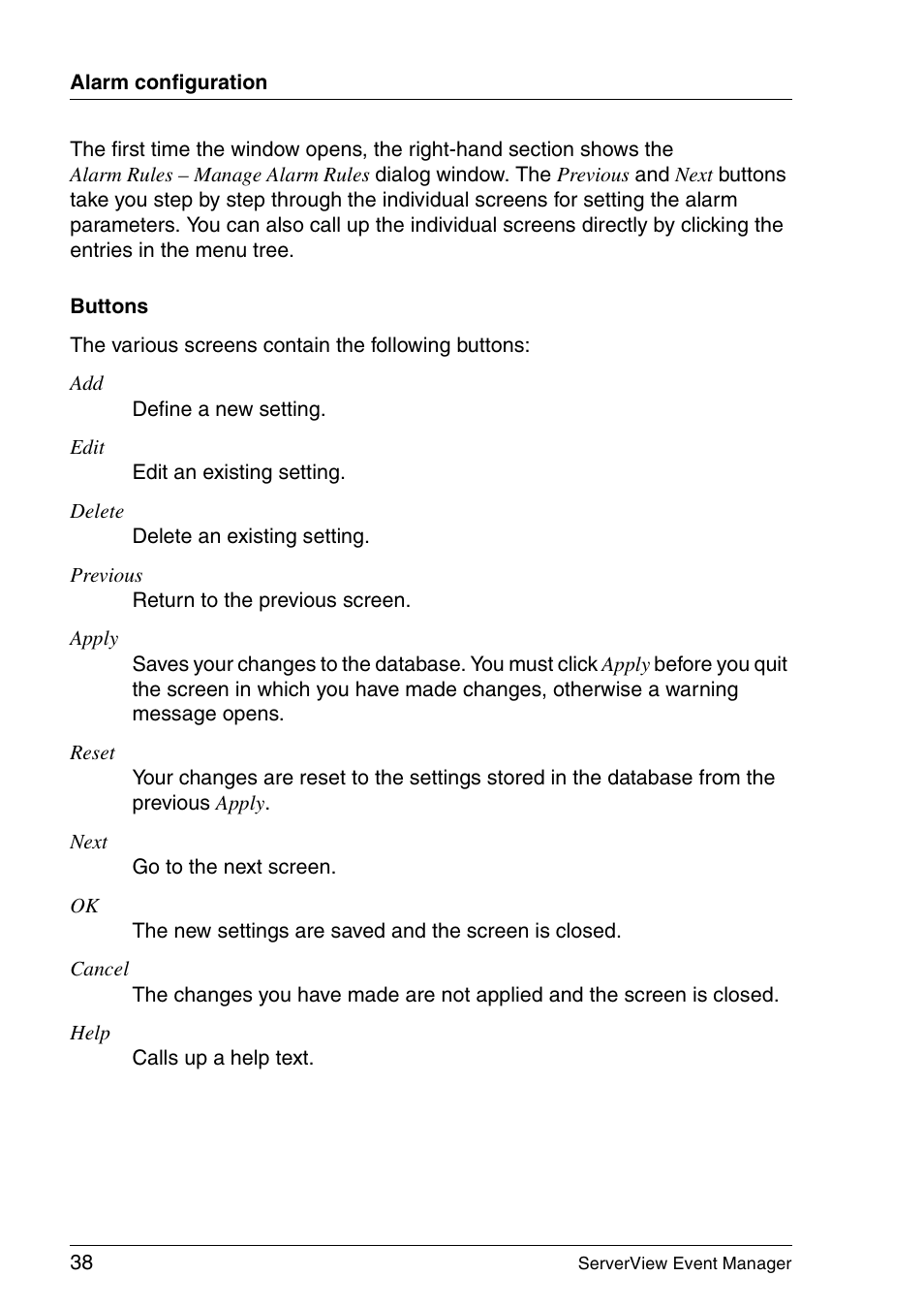 FUJITSU ServerView V6.00 User Manual | Page 38 / 174