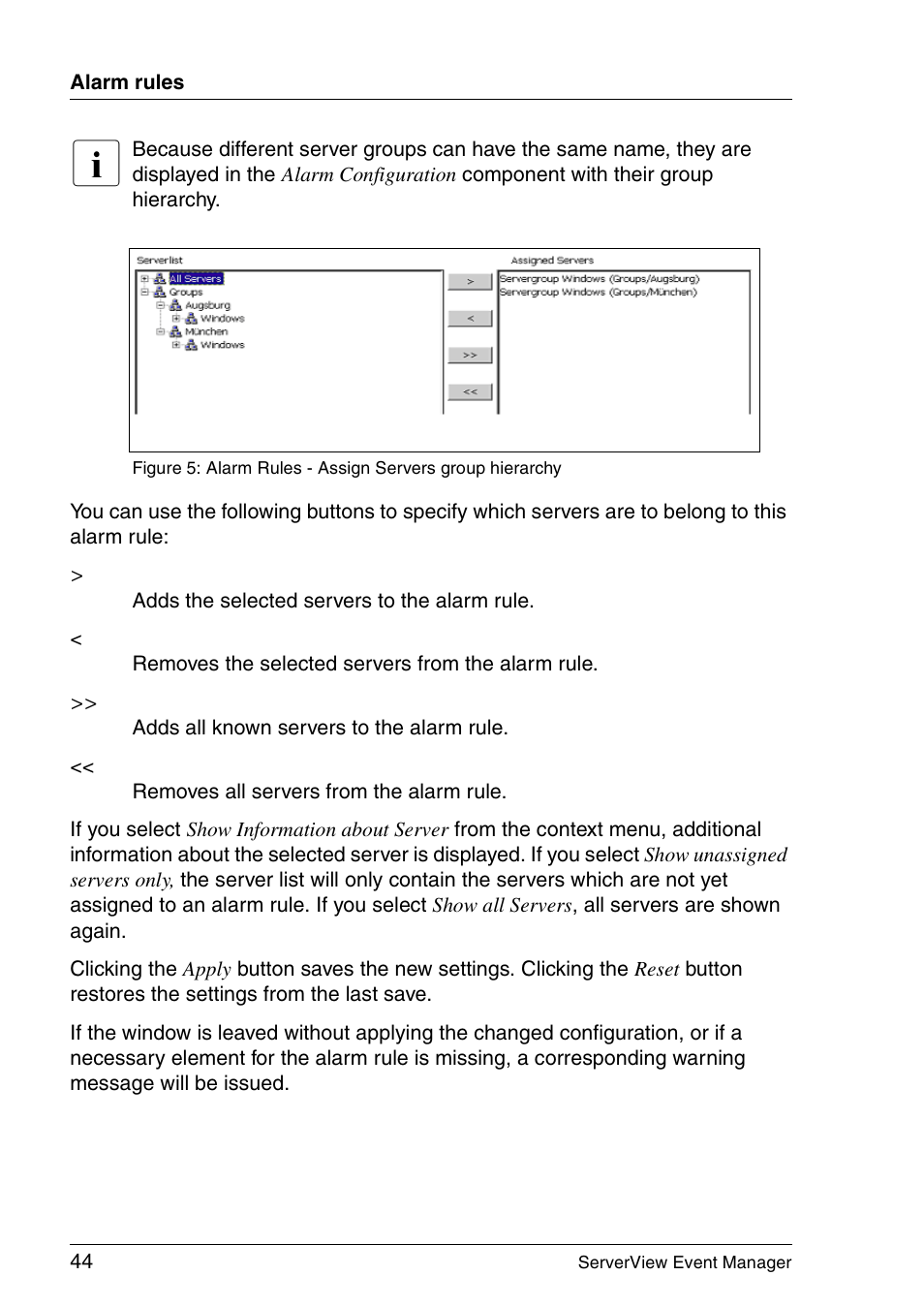FUJITSU ServerView V6.00 User Manual | Page 44 / 174