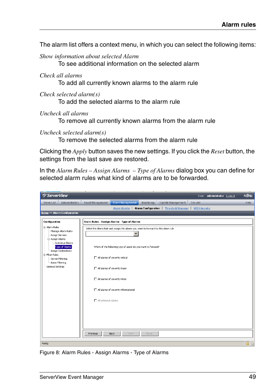 FUJITSU ServerView V6.00 User Manual | Page 49 / 174