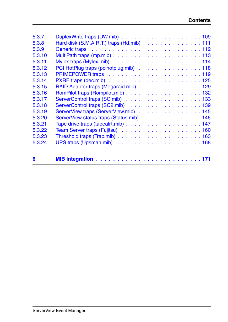 FUJITSU ServerView V6.00 User Manual | Page 5 / 174