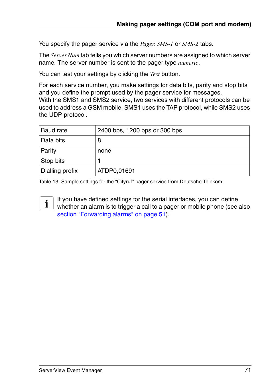 FUJITSU ServerView V6.00 User Manual | Page 71 / 174