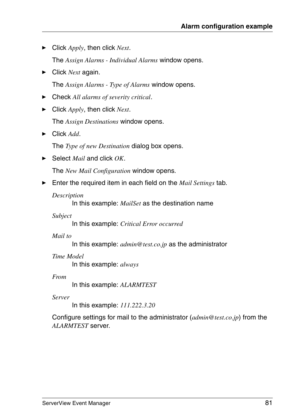 FUJITSU ServerView V6.00 User Manual | Page 81 / 174