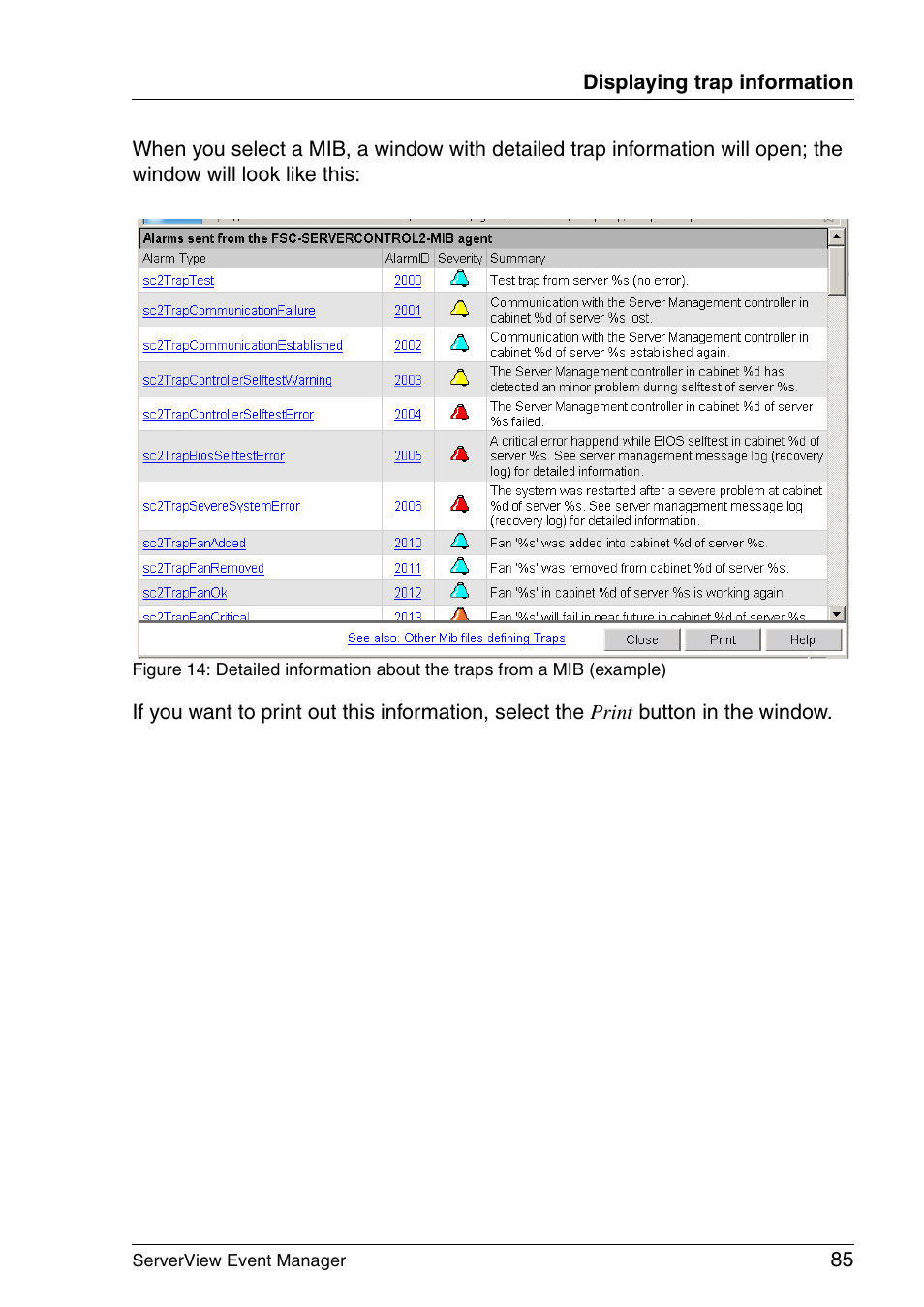 FUJITSU ServerView V6.00 User Manual | Page 85 / 174