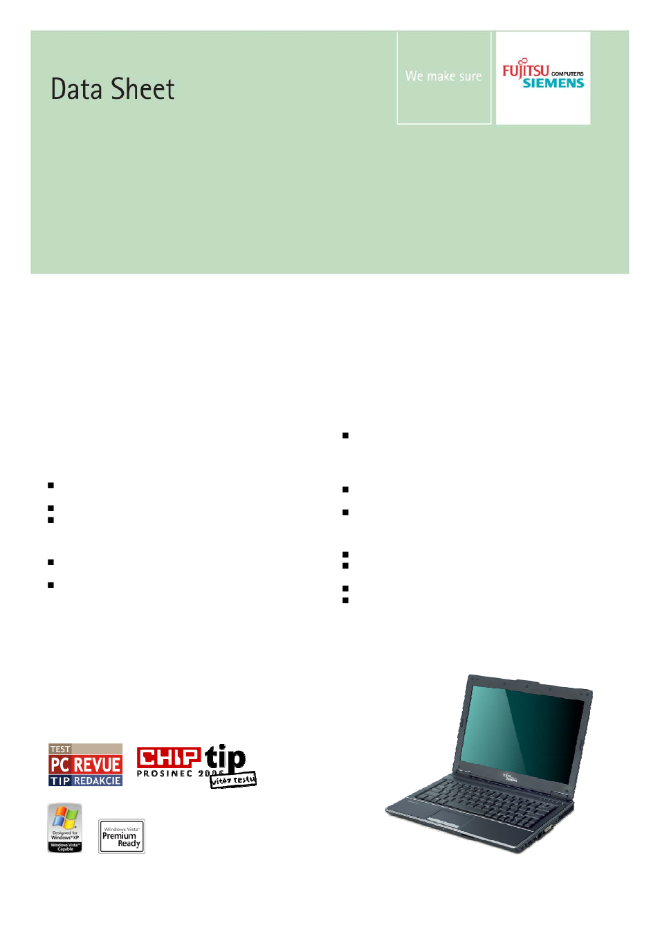 FUJITSU Laptop PC User Manual | 3 pages