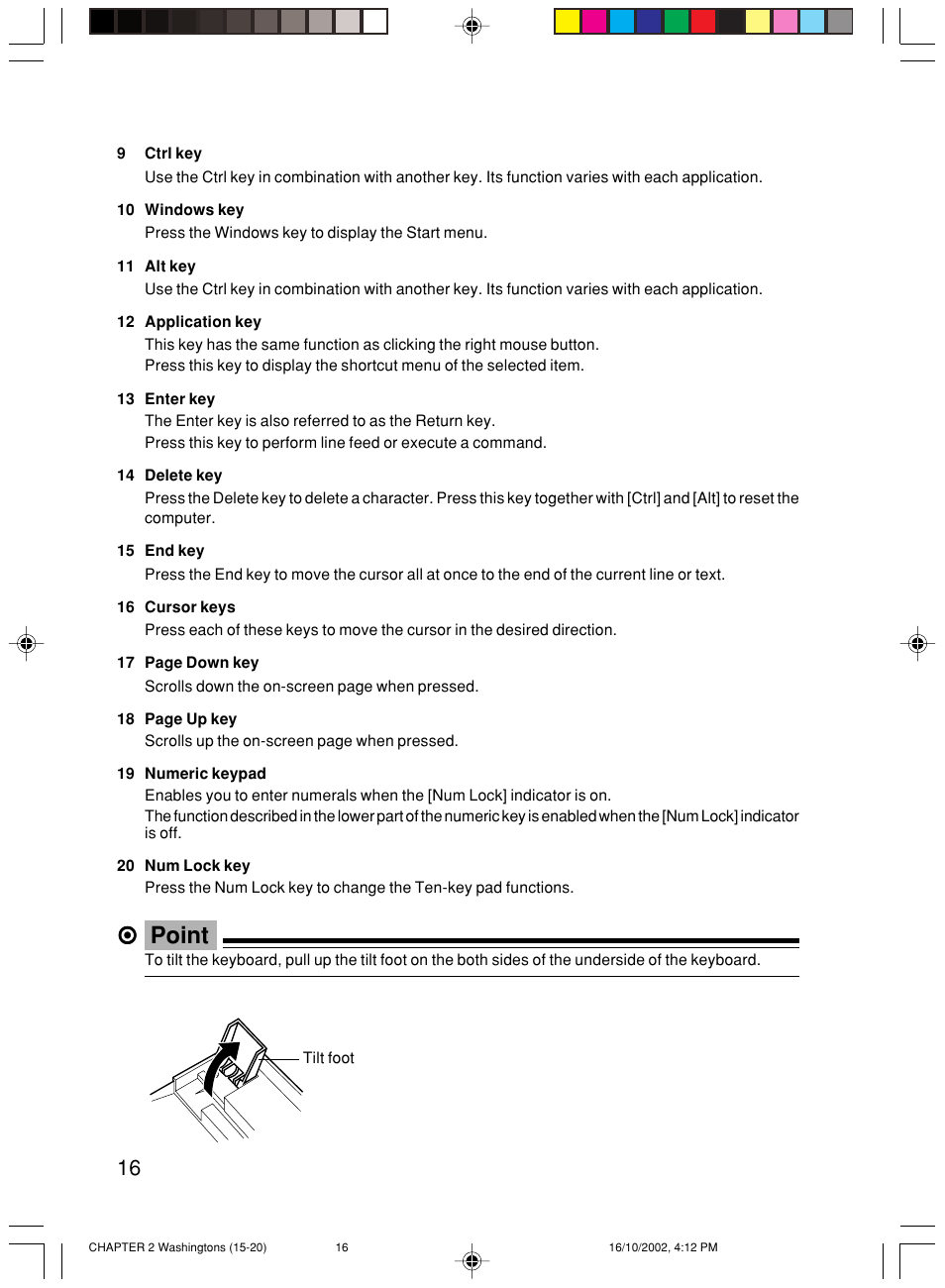 Point | FUJITSU P300 User Manual | Page 31 / 56