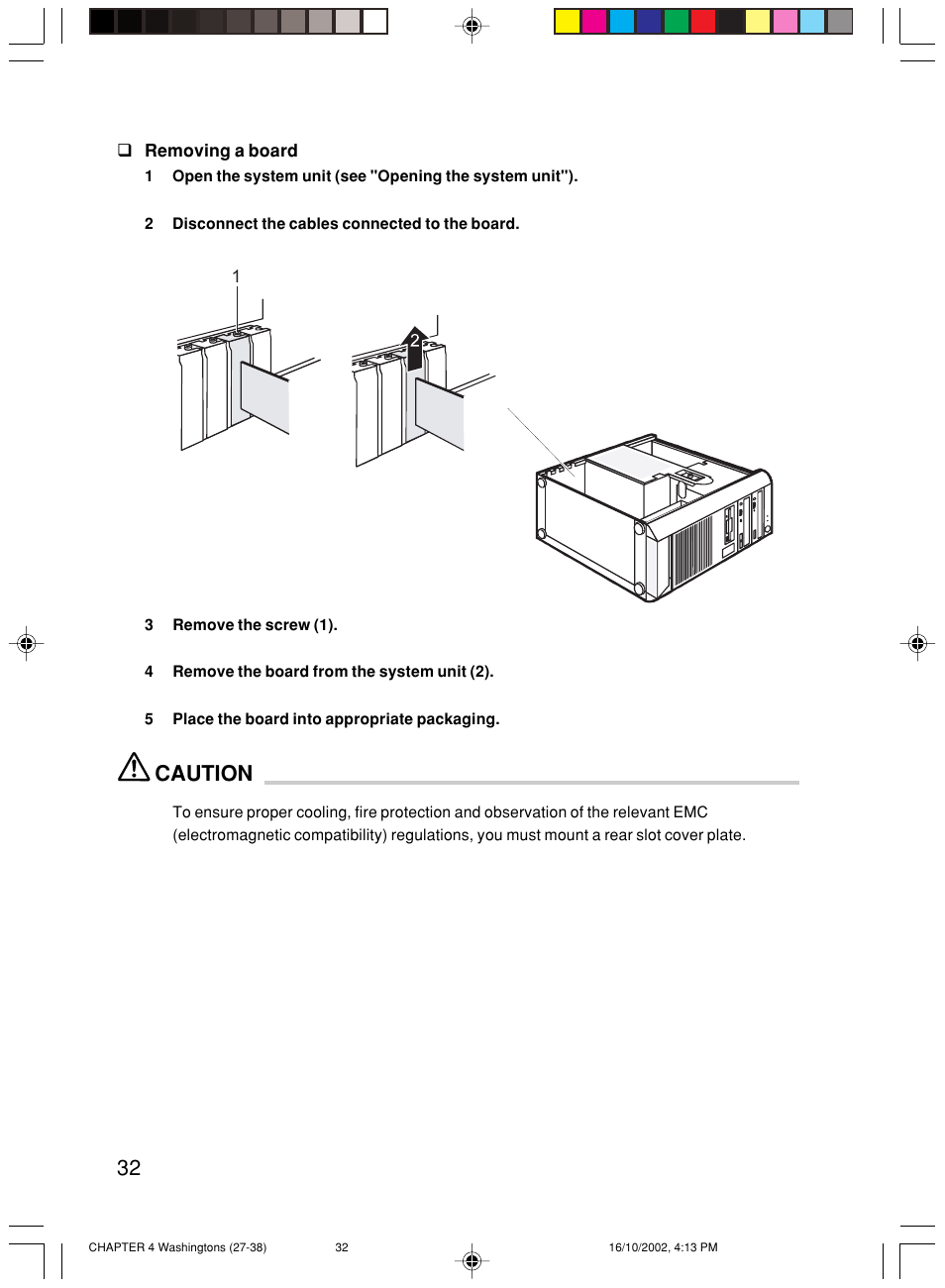 Caution | FUJITSU P300 User Manual | Page 46 / 56