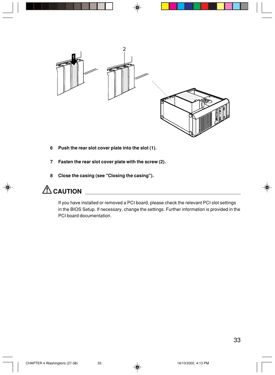 Caution | FUJITSU P300 User Manual | Page 47 / 56