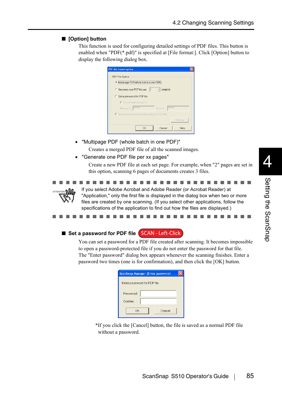 FUJITSU ScanSnap S510 User Manual | Page 105 / 287