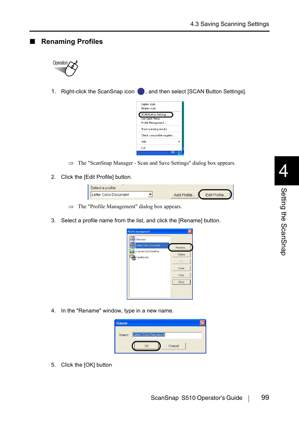 FUJITSU ScanSnap S510 User Manual | Page 119 / 287