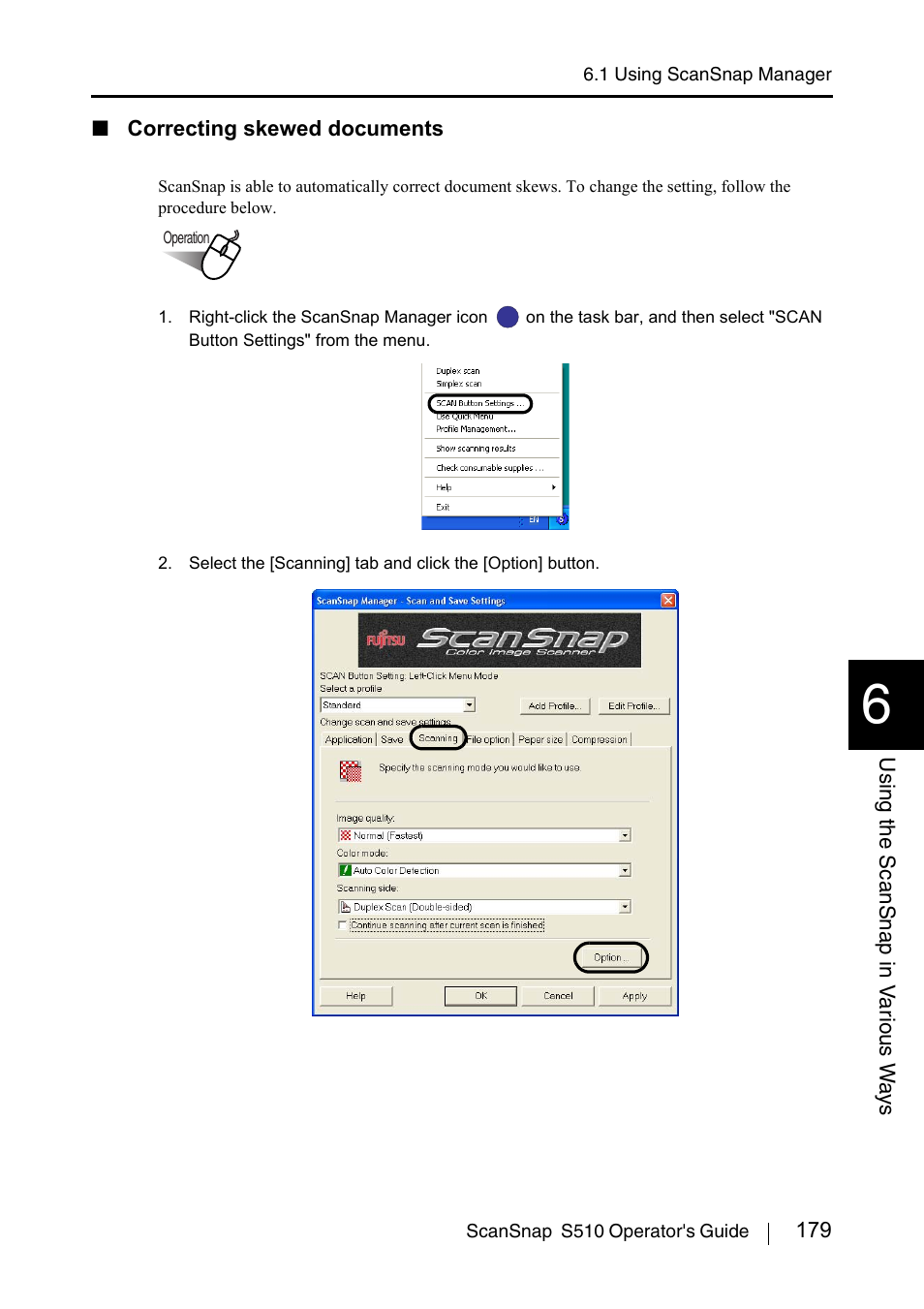 FUJITSU ScanSnap S510 User Manual | Page 199 / 287