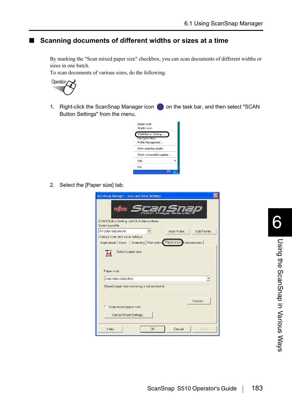 FUJITSU ScanSnap S510 User Manual | Page 203 / 287
