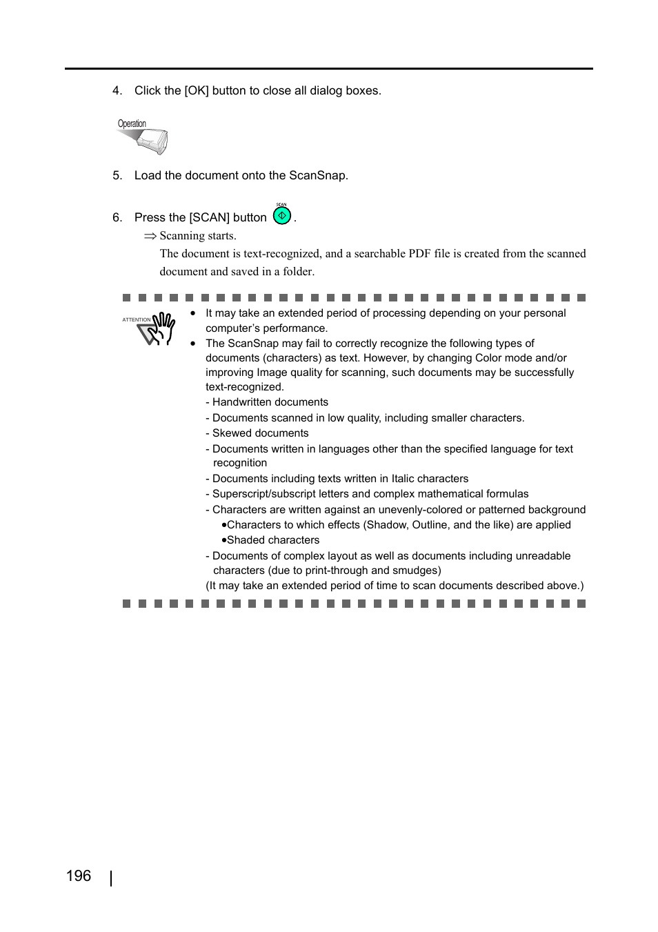 FUJITSU ScanSnap S510 User Manual | Page 216 / 287