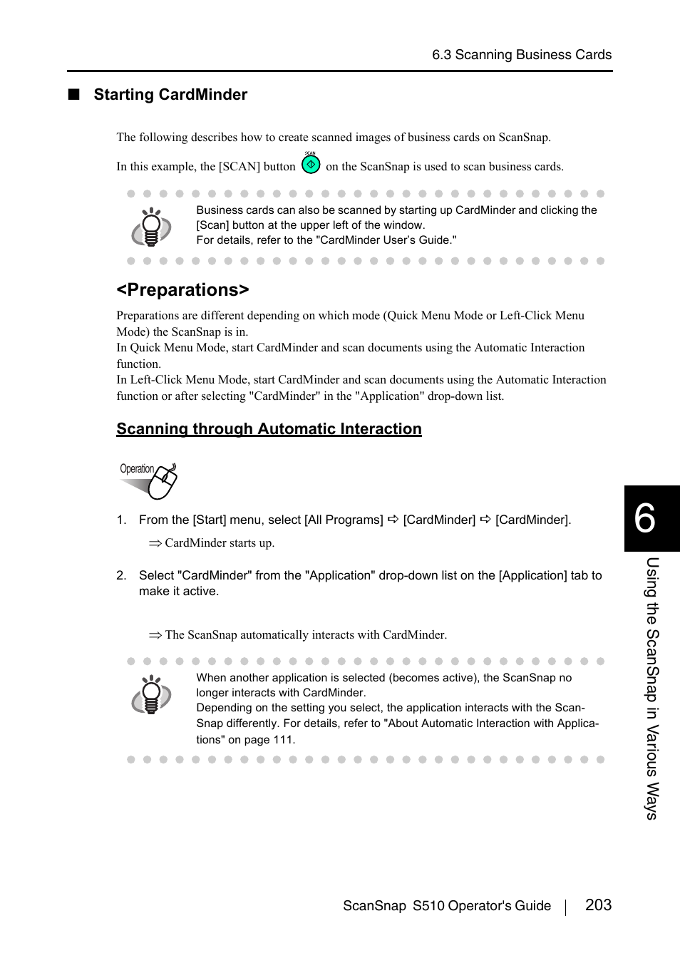 Preparations | FUJITSU ScanSnap S510 User Manual | Page 223 / 287