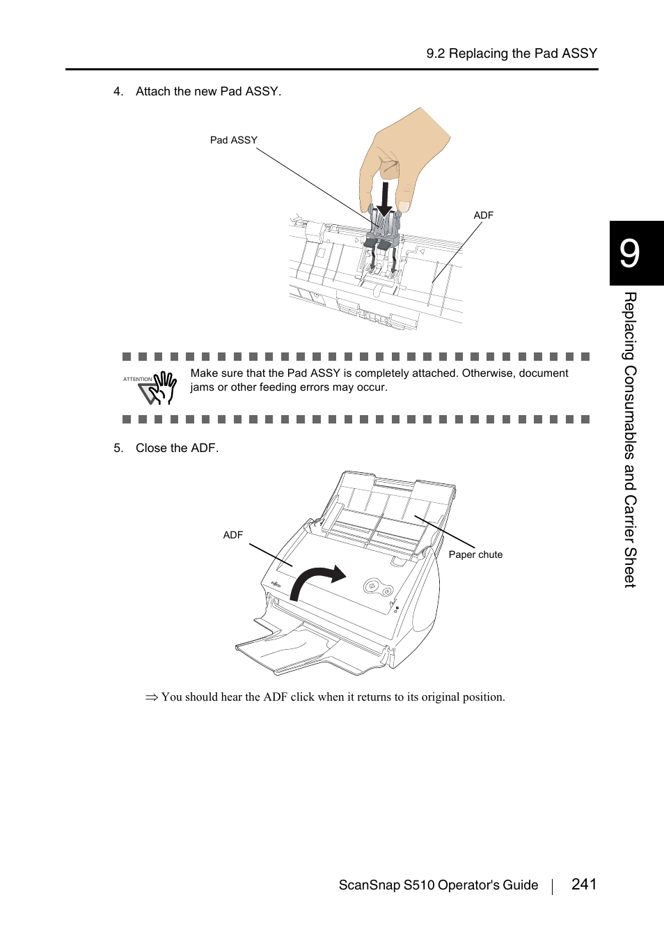 FUJITSU ScanSnap S510 User Manual | Page 261 / 287