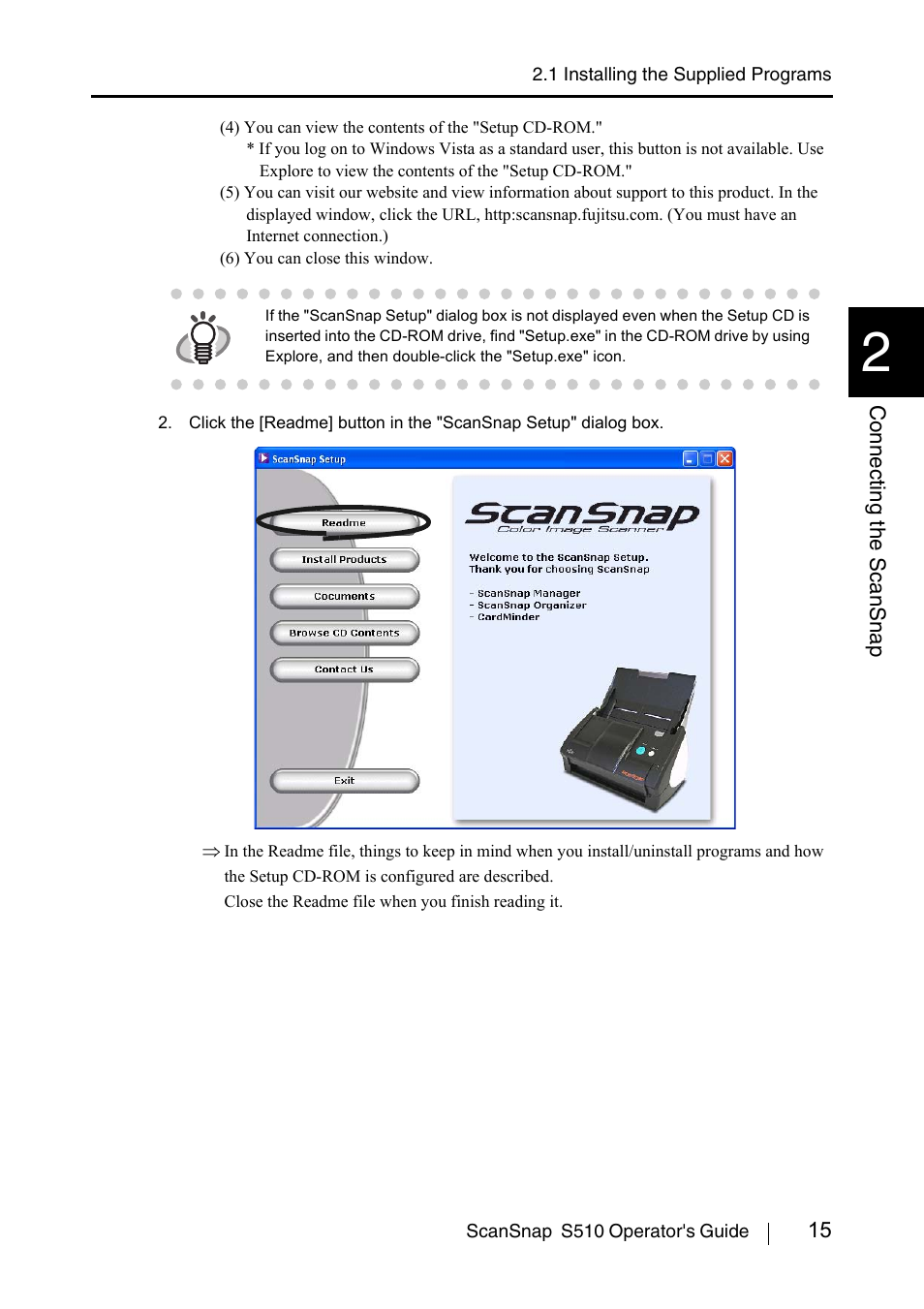 FUJITSU ScanSnap S510 User Manual | Page 35 / 287