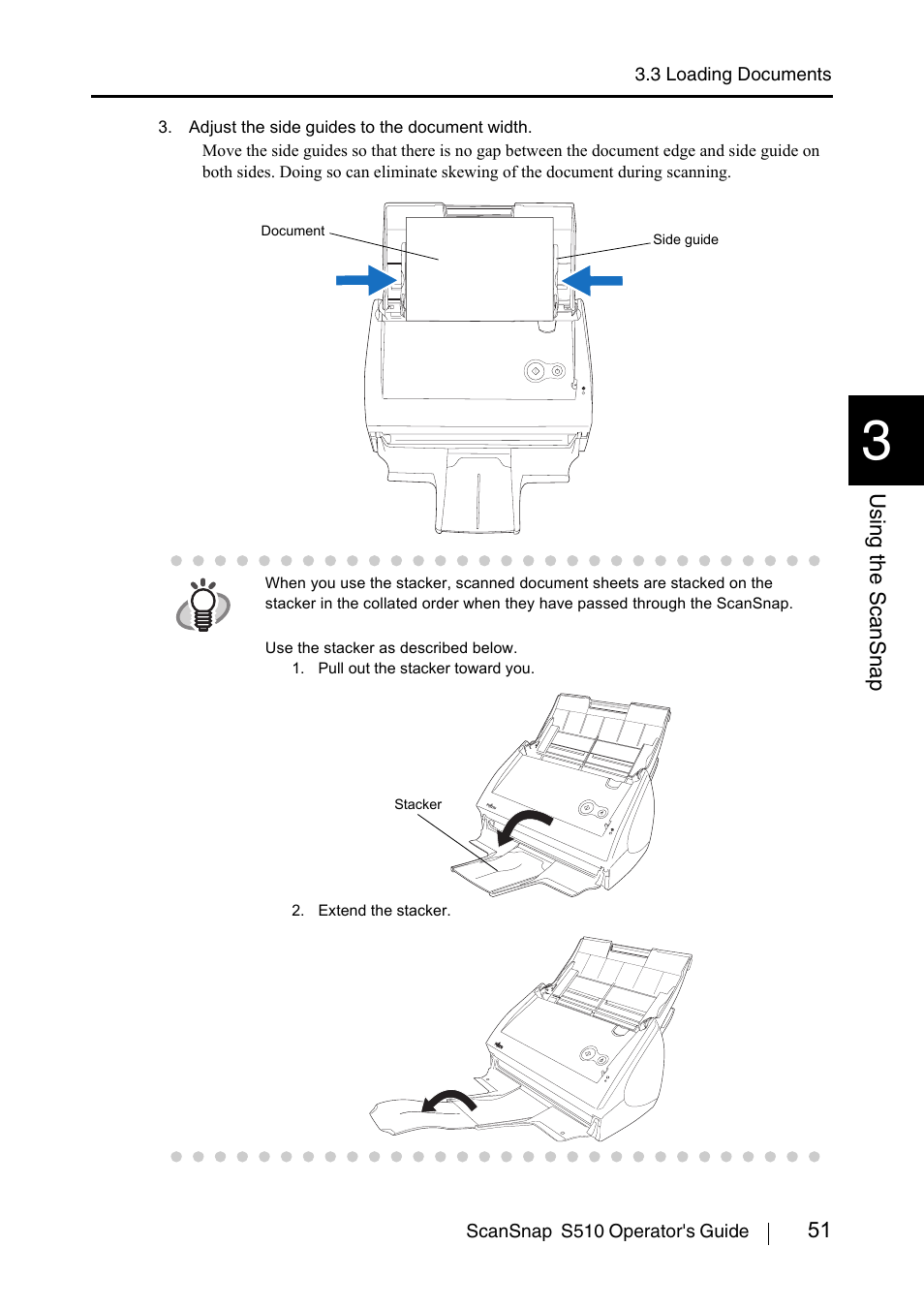 51 using the scansnap | FUJITSU ScanSnap S510 User Manual | Page 71 / 287