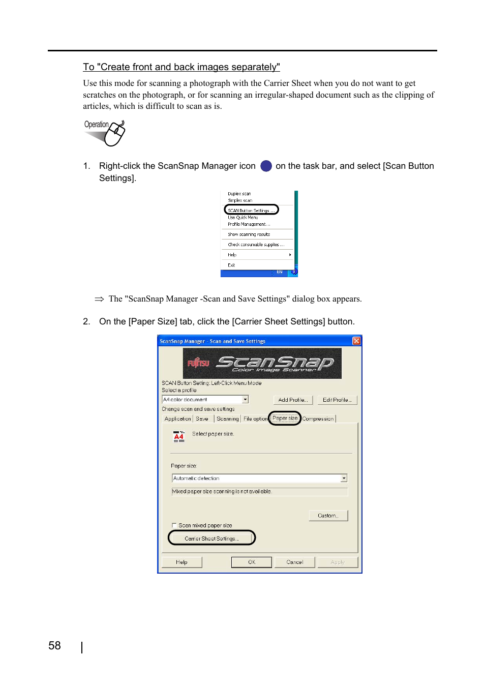FUJITSU ScanSnap S510 User Manual | Page 78 / 287
