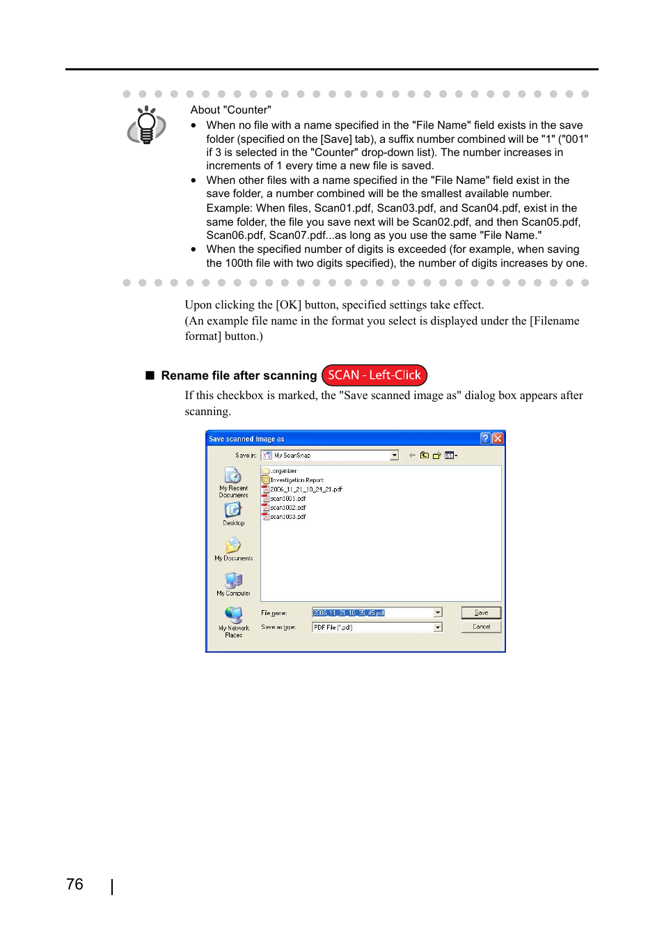 FUJITSU ScanSnap S510 User Manual | Page 96 / 287