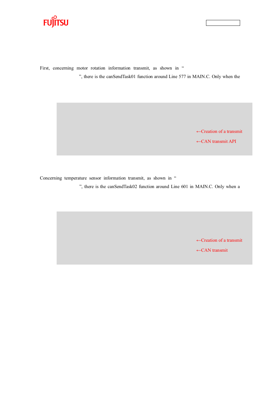 Figure 5-13 motor rotation information transmit | FUJITSU CAN-Motor Board MB91F267N User Manual | Page 102 / 104