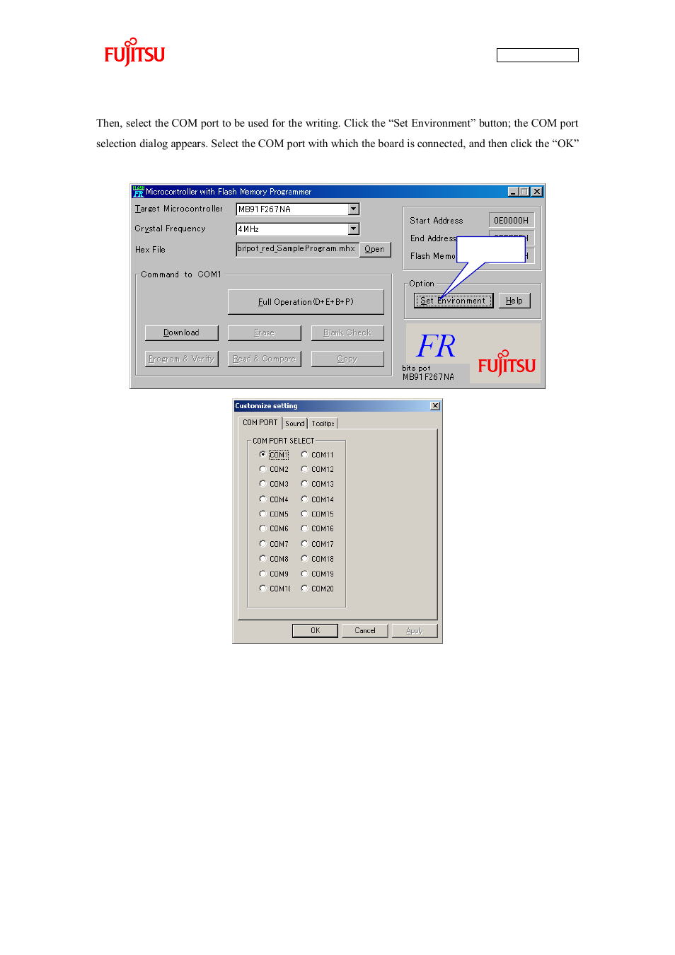 FUJITSU CAN-Motor Board MB91F267N User Manual | Page 40 / 104