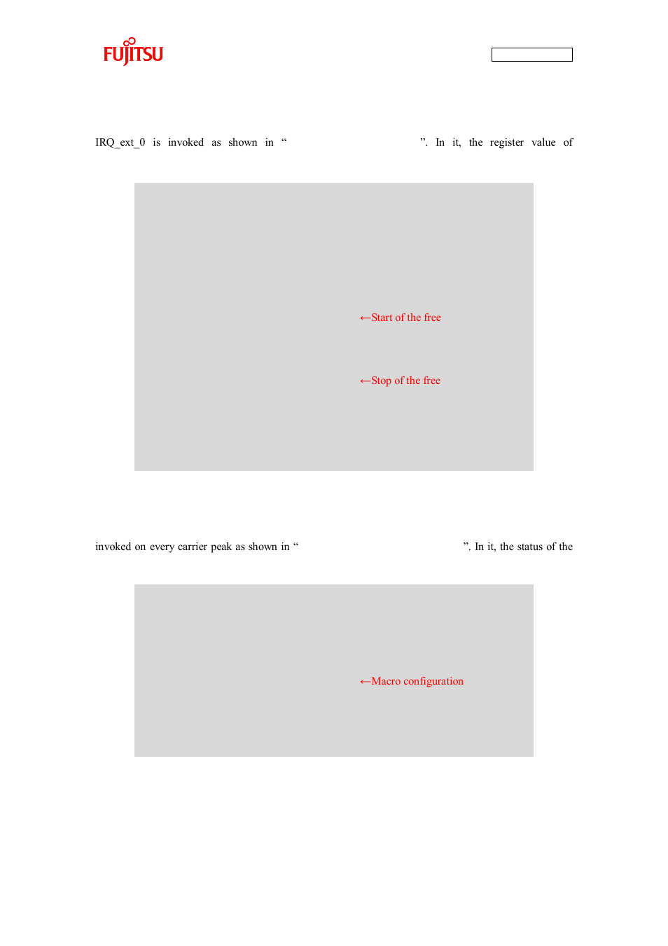 Figure 4-12 sw2 interrupt, Figure 4-13 free-run timer interrupt | FUJITSU CAN-Motor Board MB91F267N User Manual | Page 77 / 104