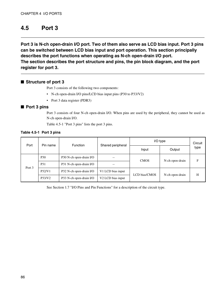 5 port 3, Port 3 | FUJITSU Semiconductor Controller MB89950/950A User Manual | Page 100 / 318