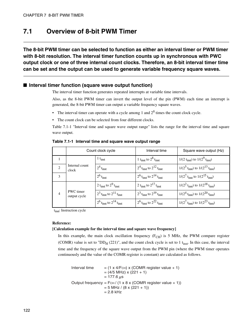 1 overview of 8-bit pwm timer, Overview of 8-bit pwm timer | FUJITSU Semiconductor Controller MB89950/950A User Manual | Page 136 / 318