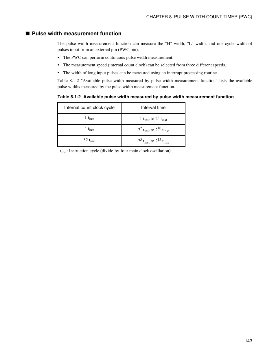 Pulse width measurement function | FUJITSU Semiconductor Controller MB89950/950A User Manual | Page 157 / 318